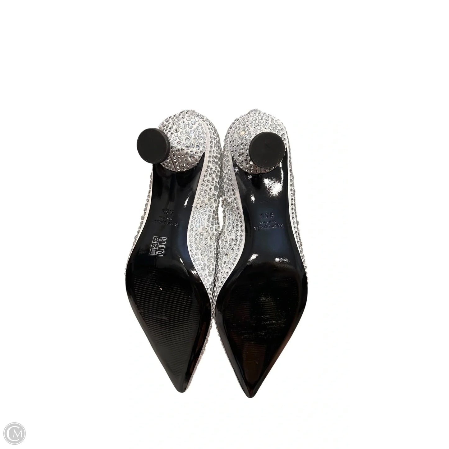 Shoes Designer By Kate Spade In Silver, Size: 9.5