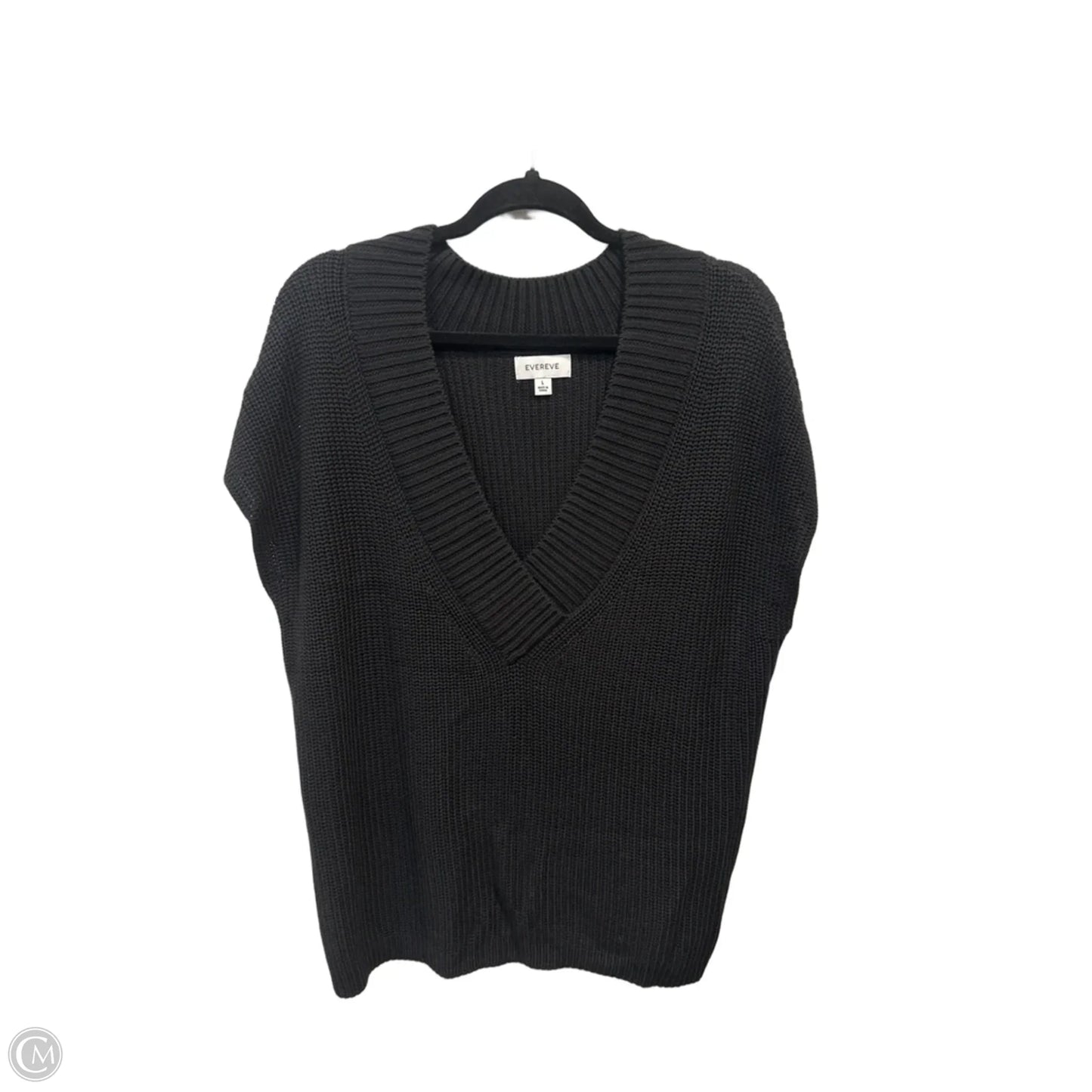 Top Sleeveless By Evereve In Black, Size: L
