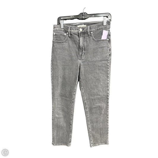Jeans Straight By Madewell In Black Denim, Size: 4