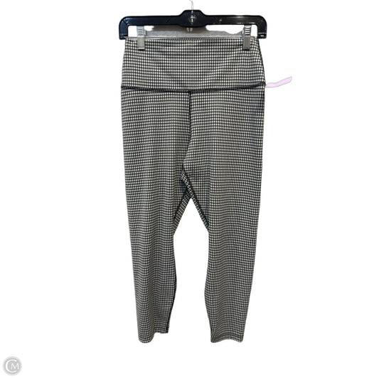 Athletic Leggings By Nike Apparel In Plaid Pattern, Size: L