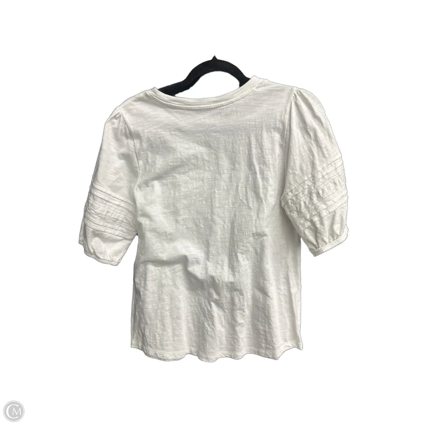 Top Short Sleeve By St Johns Bay In White, Size: M