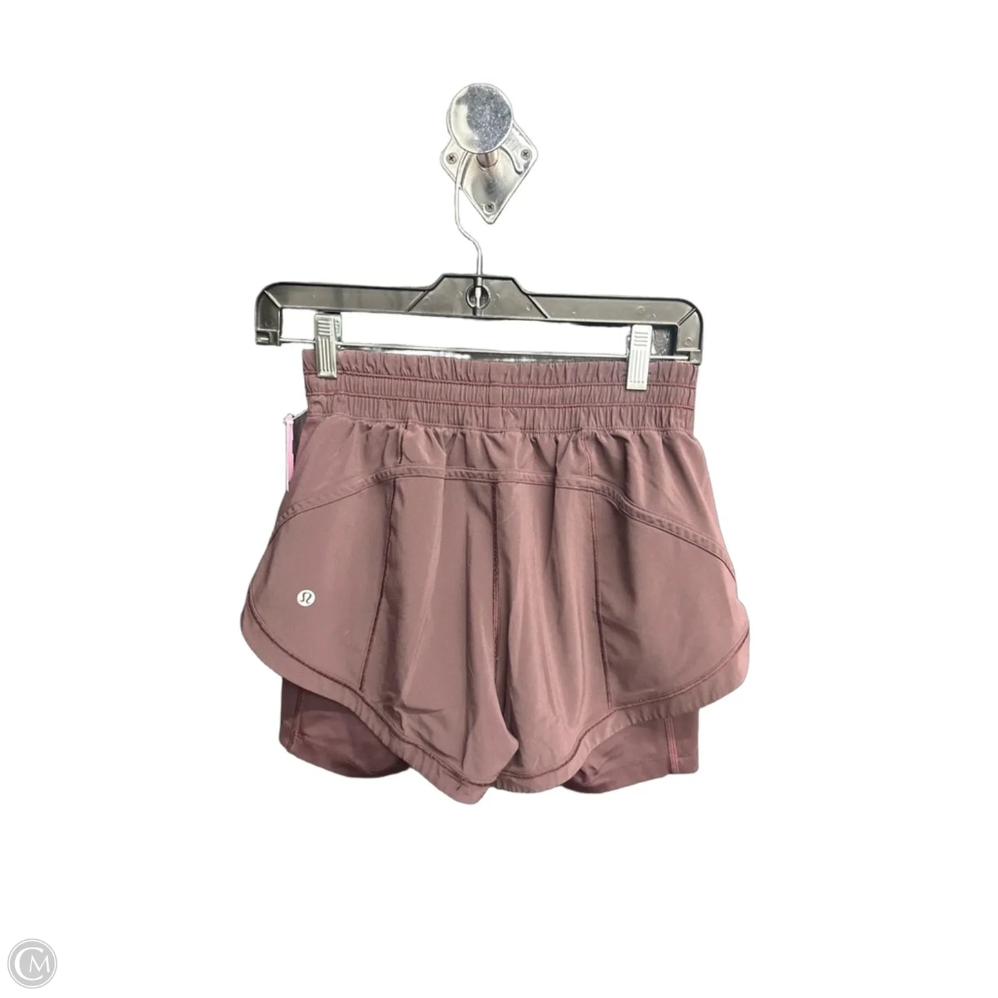 Athletic Shorts By Lululemon In Maroon, Size: S
