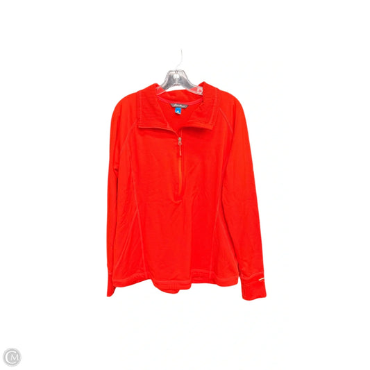 Athletic Jacket By Eddie Bauer In Orange, Size: Xxl