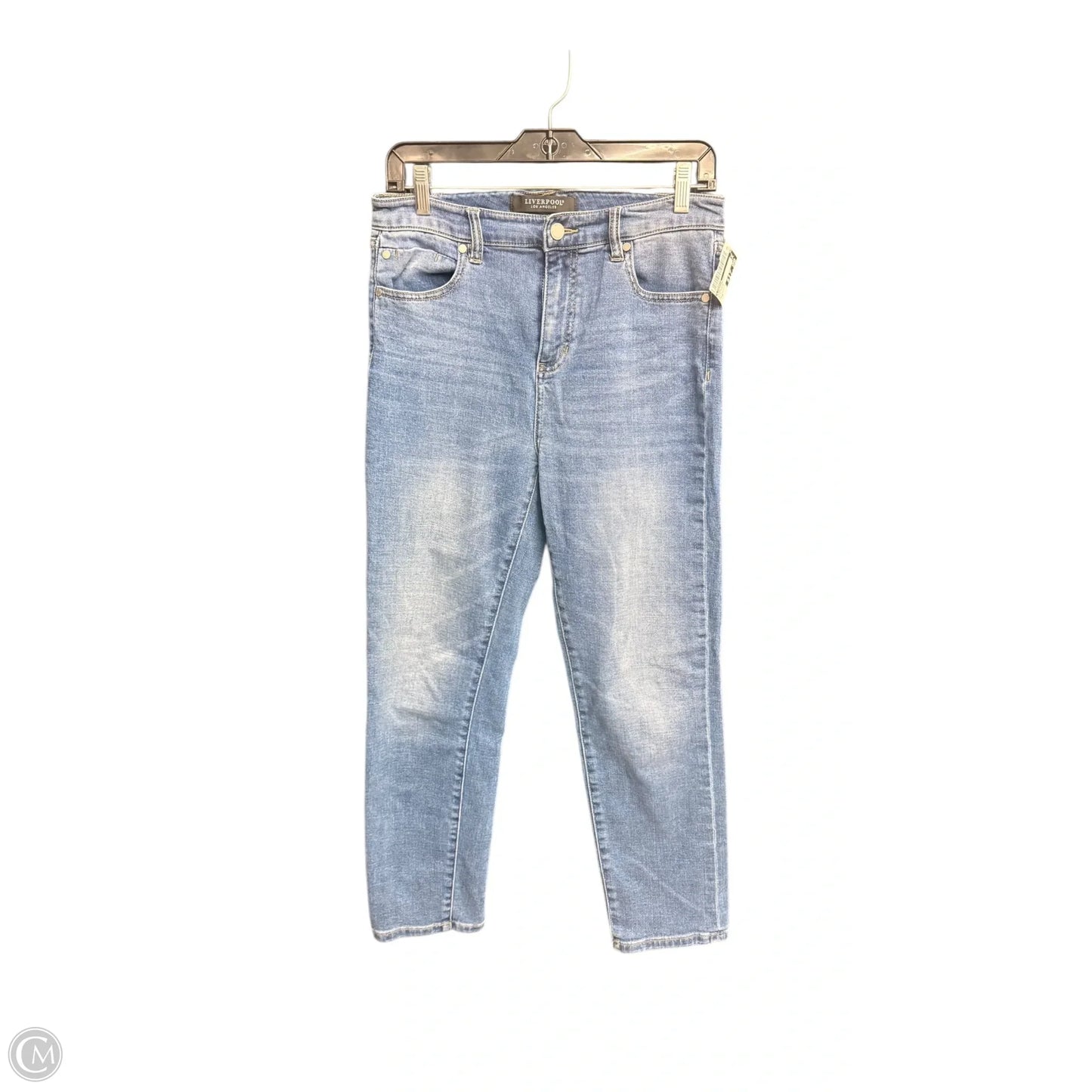 Jeans Straight By Liverpool In Blue Denim, Size: 6