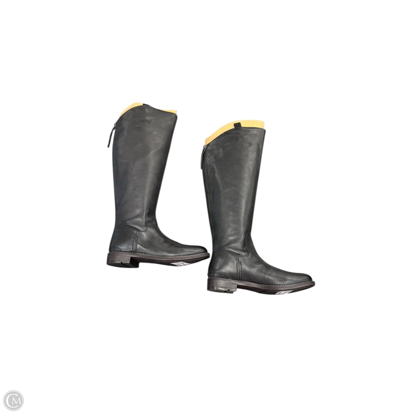 Boots Mid-calf Heels By Franco Sarto In Black, Size: 7.5