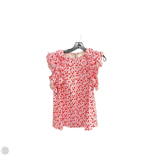 Top Sleeveless By Entro In Pink & Red, Size: M