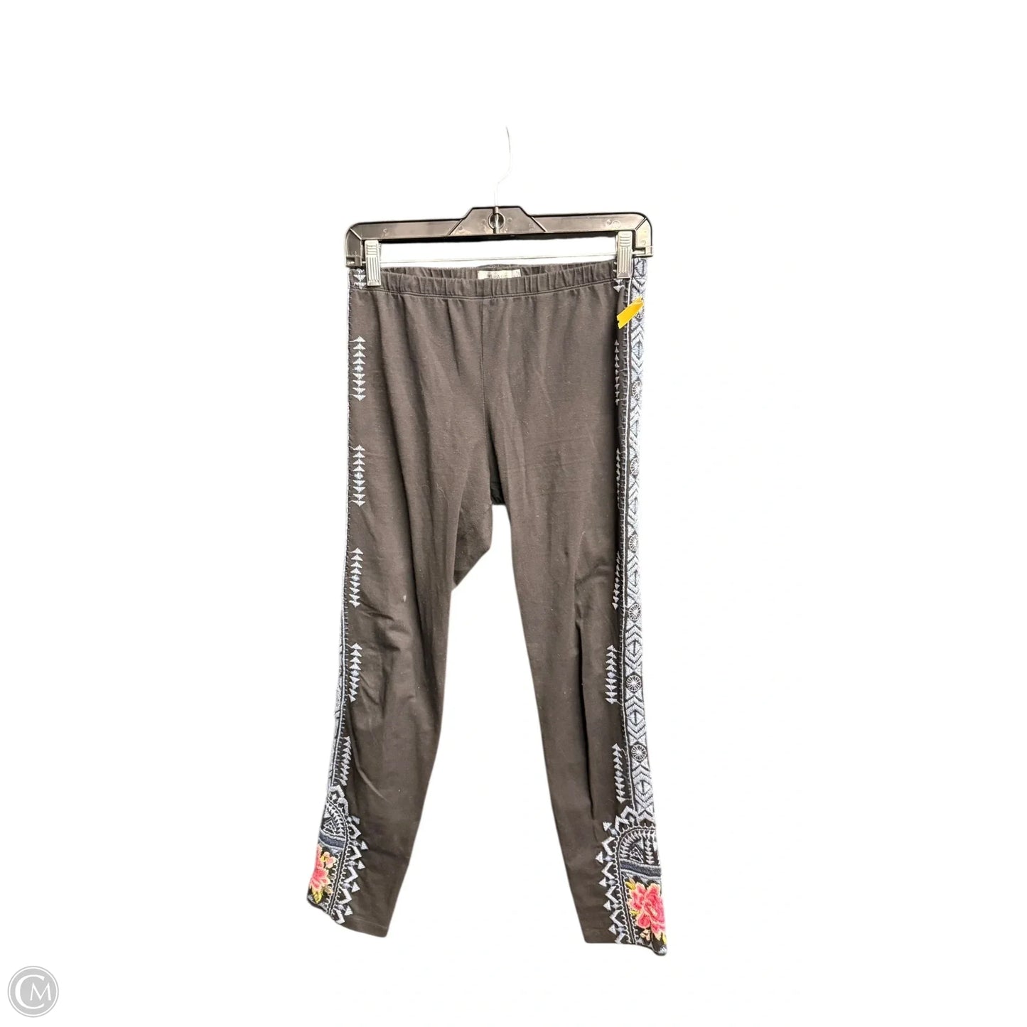 Pants Leggings By Johnny Was In Black & Blue, Size: S