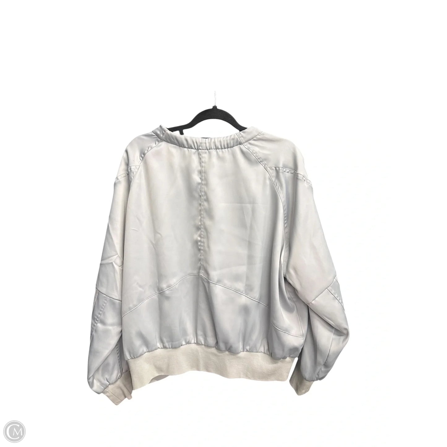 Athletic Jacket By Adidas In Grey, Size: Xl