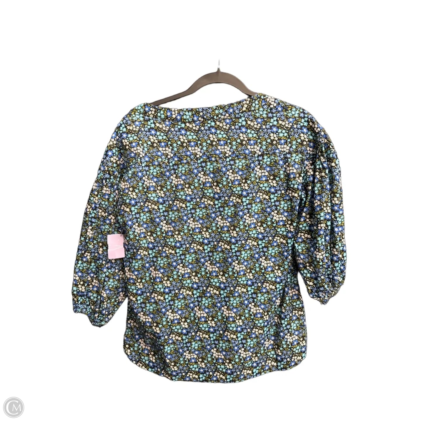 Top 3/4 Sleeve By Clothes Mentor In Floral Print, Size: S