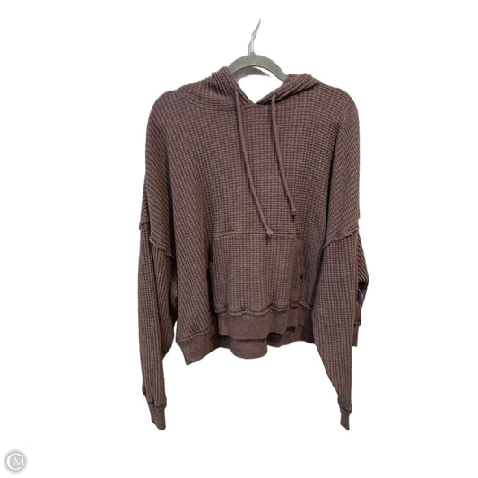 Sweatshirt Hoodie By American Eagle In Brown, Size: Xl