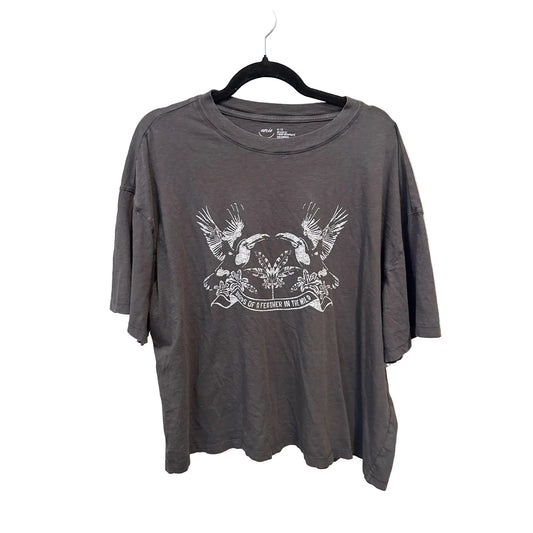 Top Short Sleeve By Aerie In Black, Size: Xl