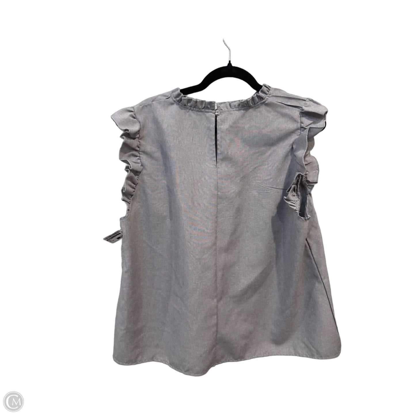 Top Sleeveless By Shein In Grey, Size: 2x
