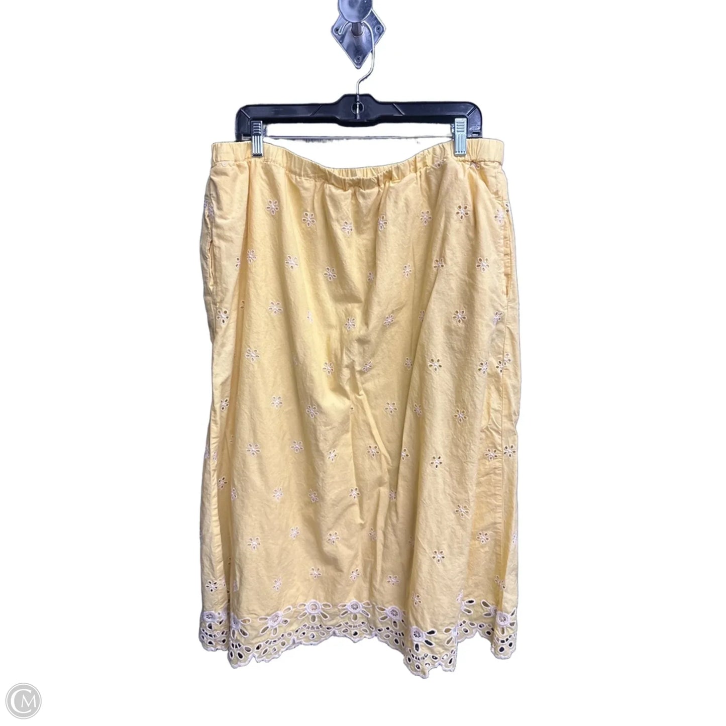 Skirt Midi By Old Navy In Yellow, Size: 14