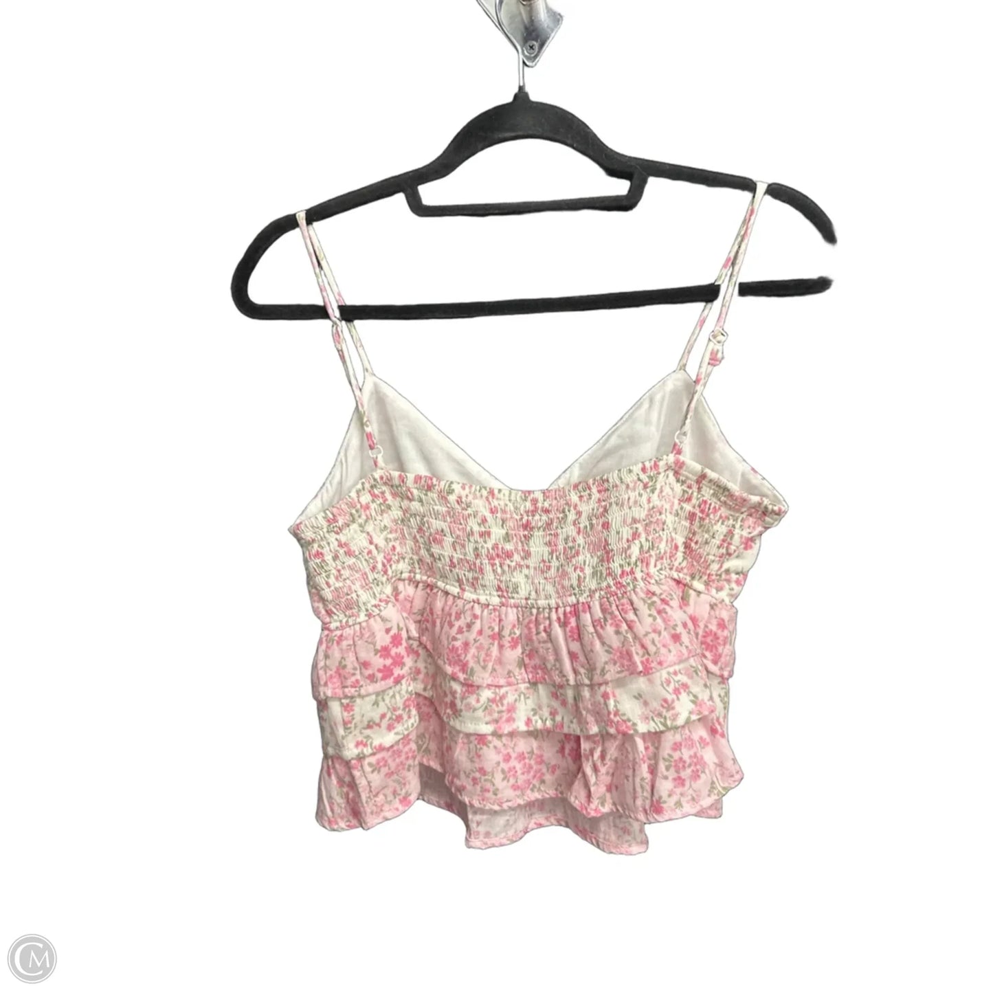 Top Sleeveless By Sienna Sky In Pink & White, Size: S