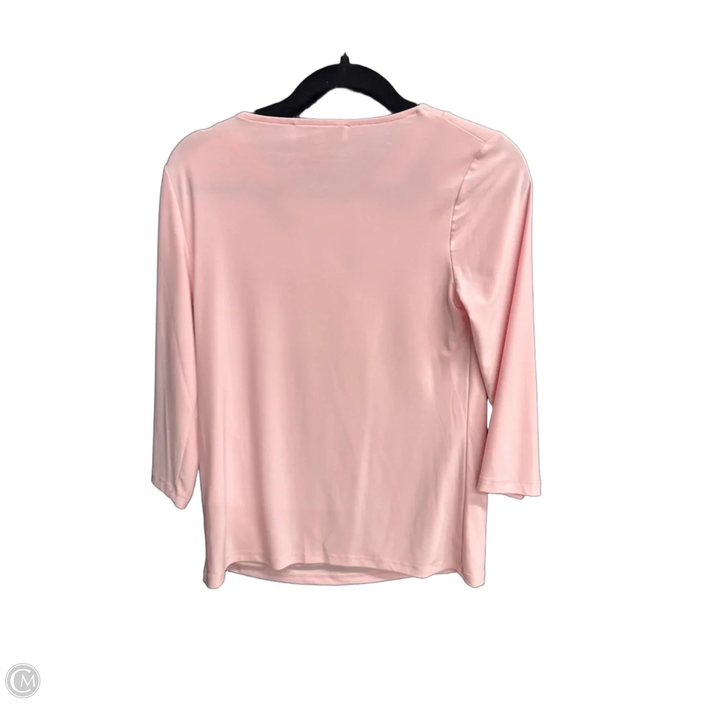 Top Short Sleeve By Kasper In Pink, Size: Xs