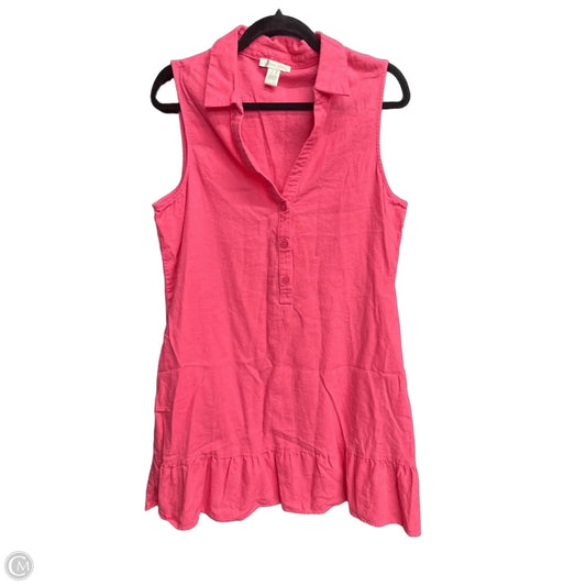 Dress Casual Midi By London Times In Pink, Size: Xl