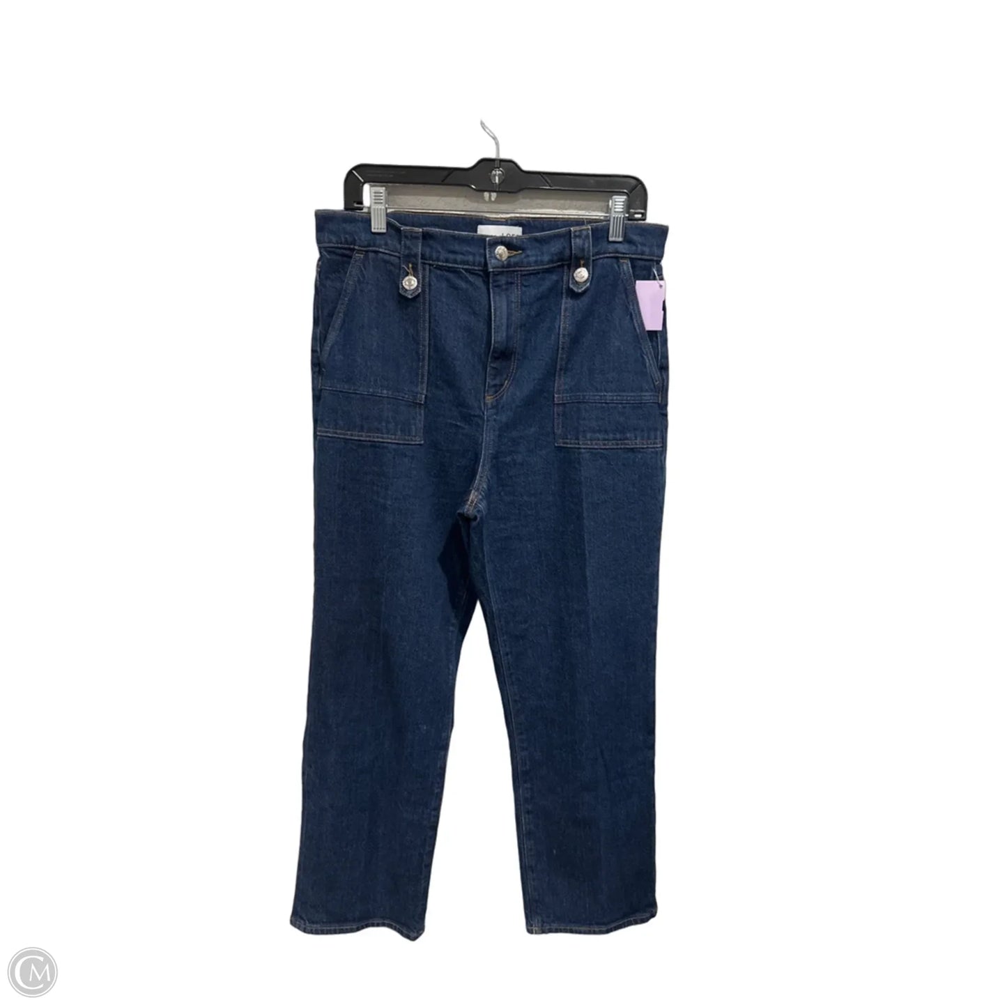Jeans Wide Leg By Loft In Blue Denim, Size: 10