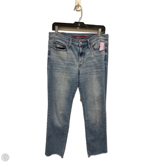Jeans Straight By Lucky Brand In Blue Denim, Size: 10