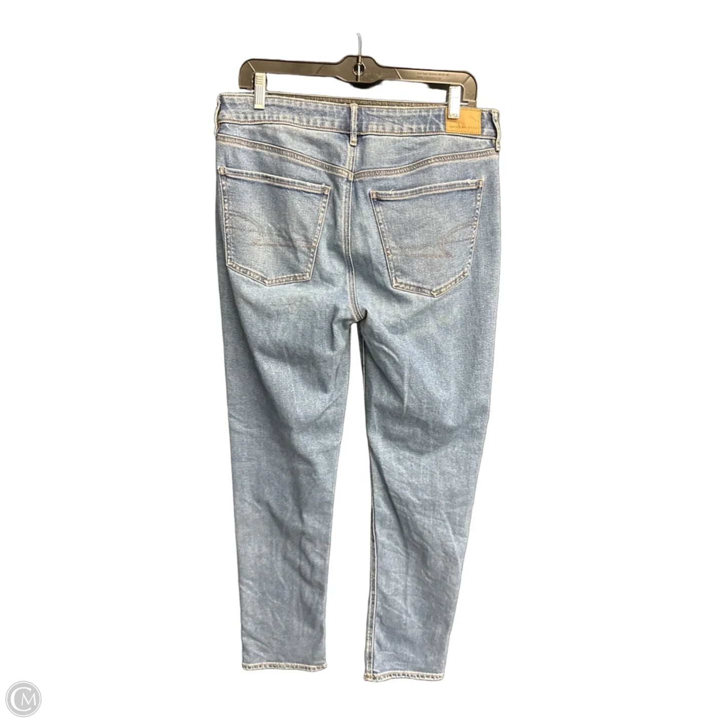 Jeans Straight By American Eagle In Blue Denim, Size: 6
