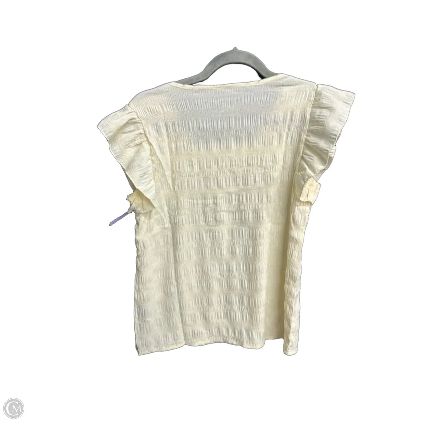 Top Sleeveless By Shein In Yellow, Size: Xs