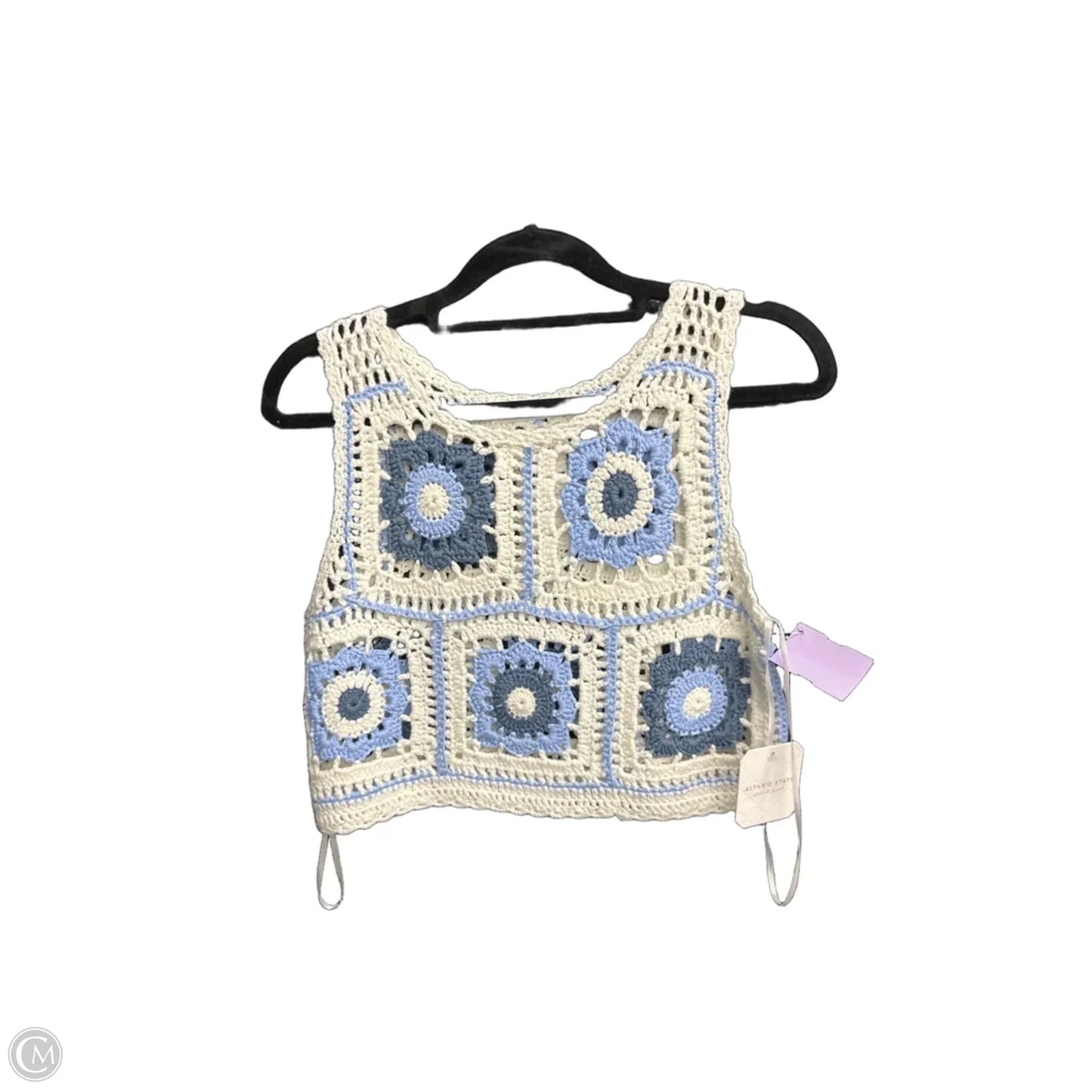 Top Sleeveless By Altard State In Blue & White, Size: Xs