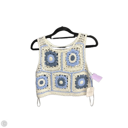 Top Sleeveless By Altard State In Blue & White, Size: Xs