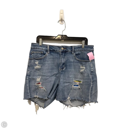 Shorts By Judy Blue In Blue Denim, Size: 14