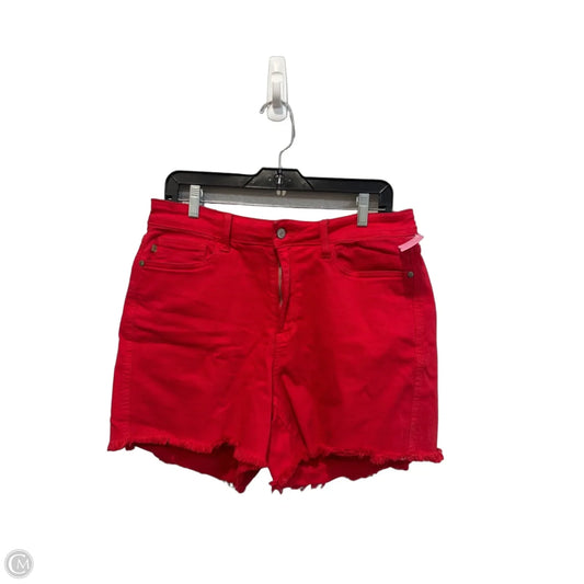 Shorts By Judy Blue In Red Denim, Size: 14