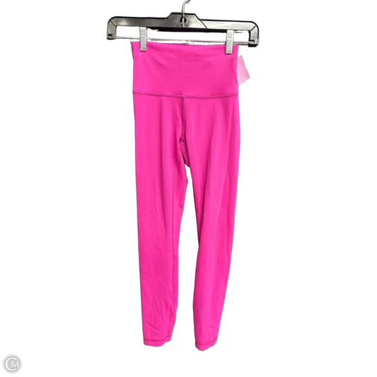 Athletic Leggings By Lululemon In Pink, Size: Xs