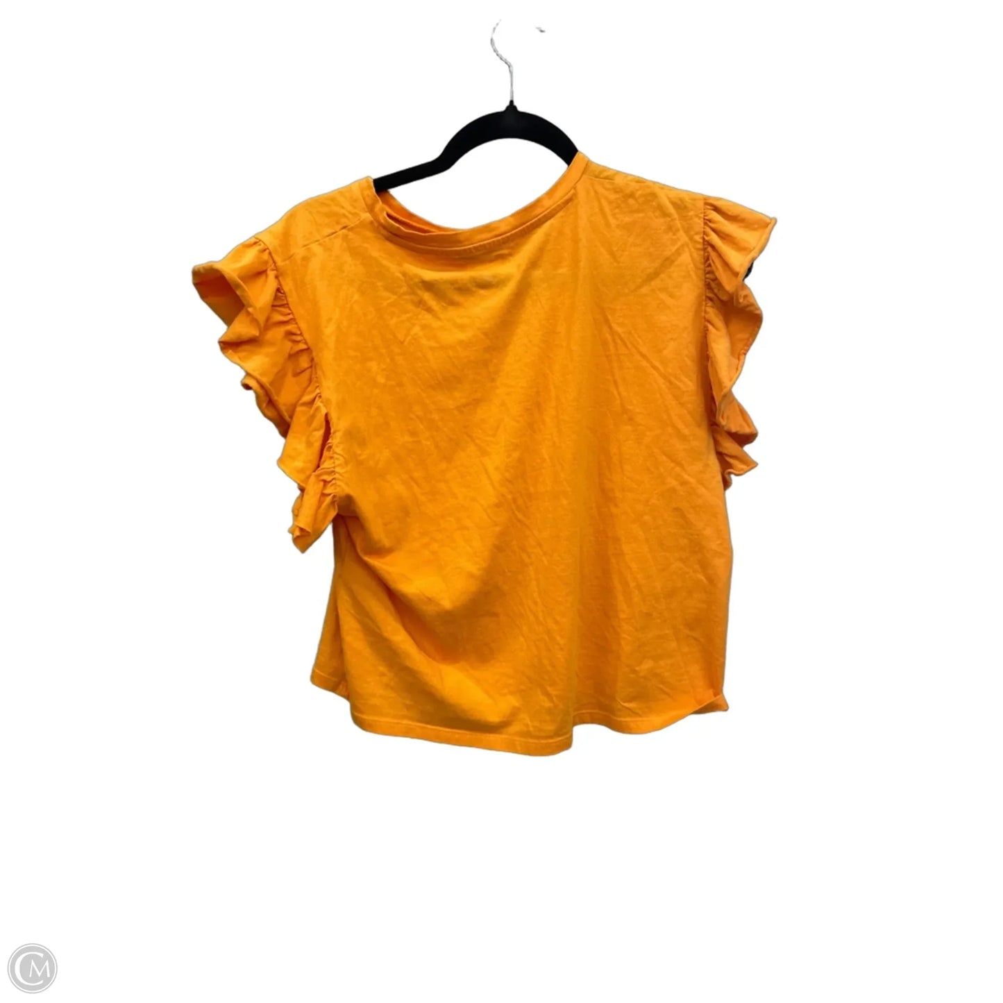 Top Sleeveless By Zara In Orange, Size: S