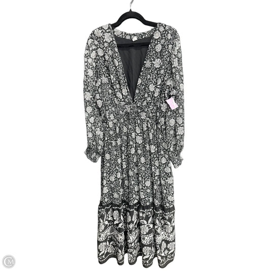 Dress Casual Maxi By Old Navy In Black & White, Size: L