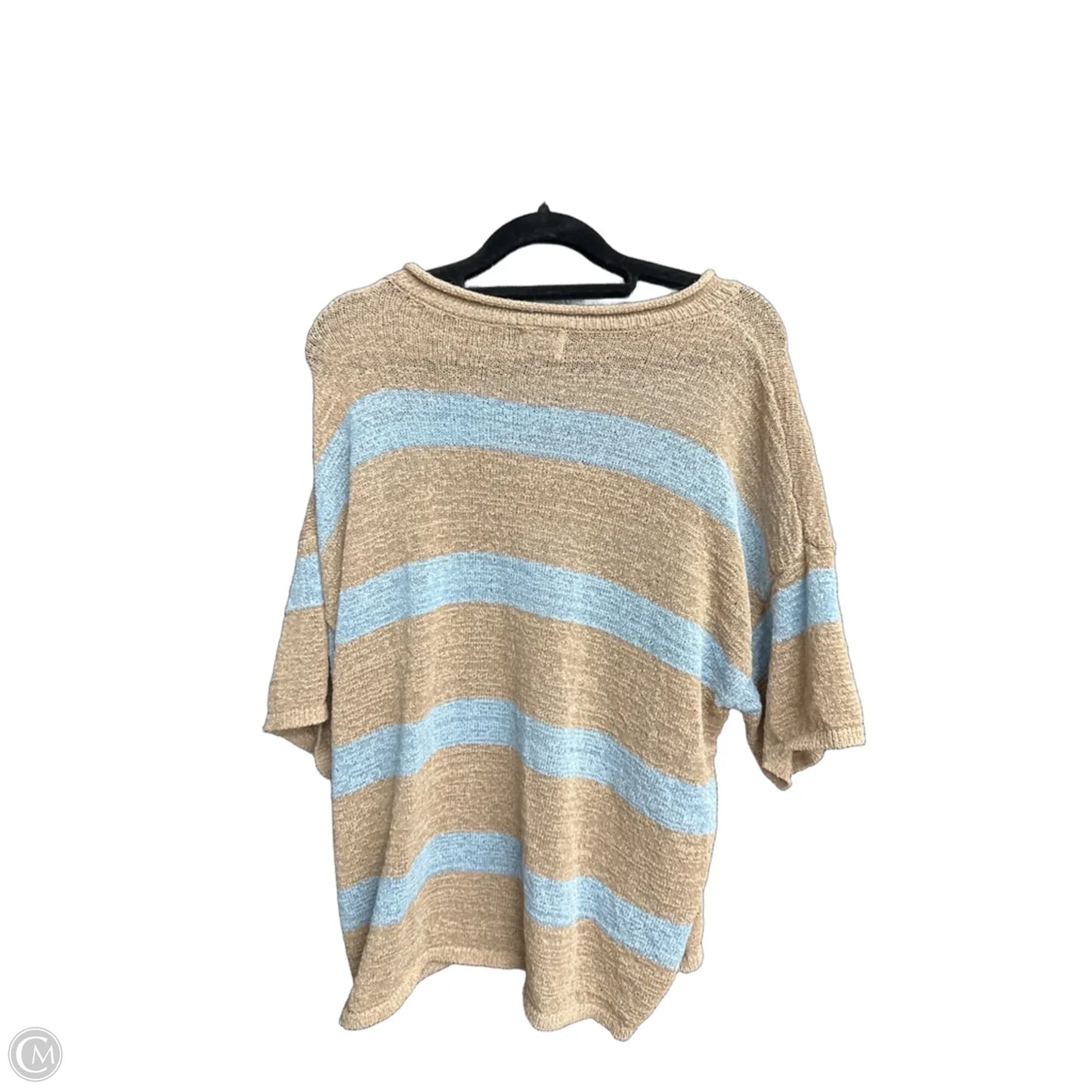 Top Short Sleeve By Bke In Striped Pattern, Size: M