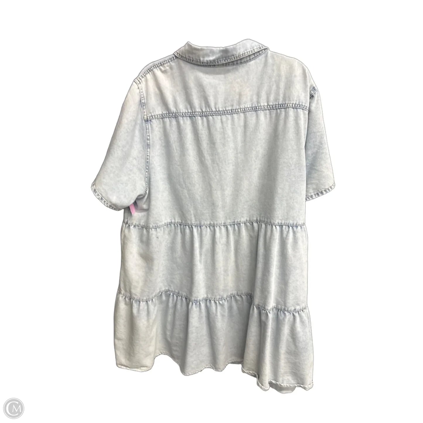 Dress Casual Midi By Shein In Blue Denim, Size: 4x