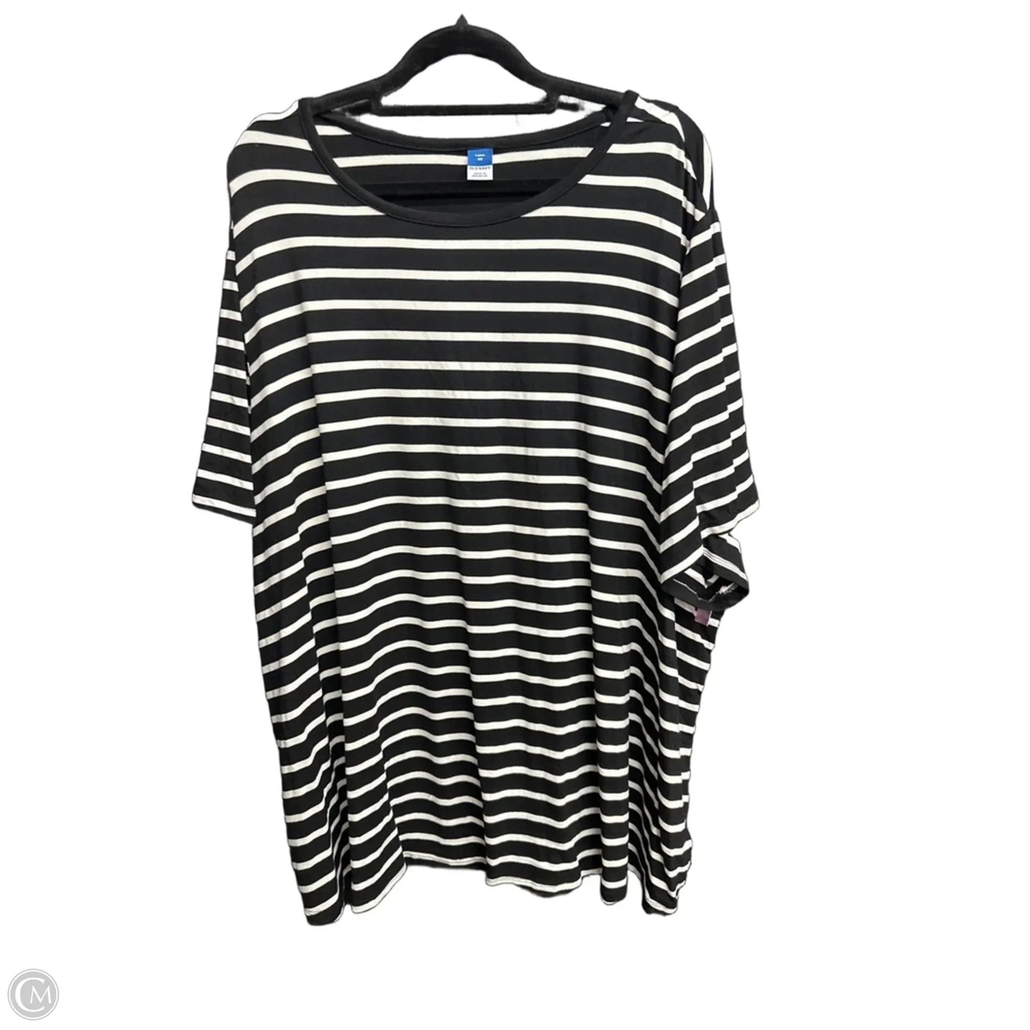 Top Short Sleeve By Old Navy In Striped Pattern, Size: 3x
