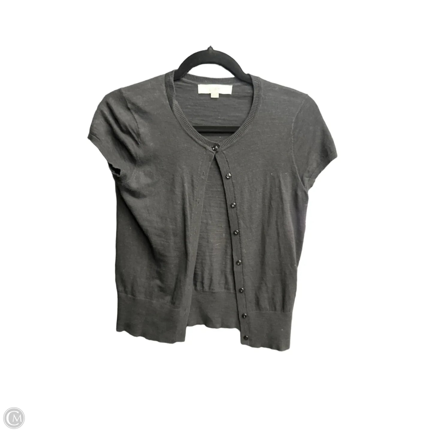 Top Short Sleeve By Loft In Black, Size: Xs
