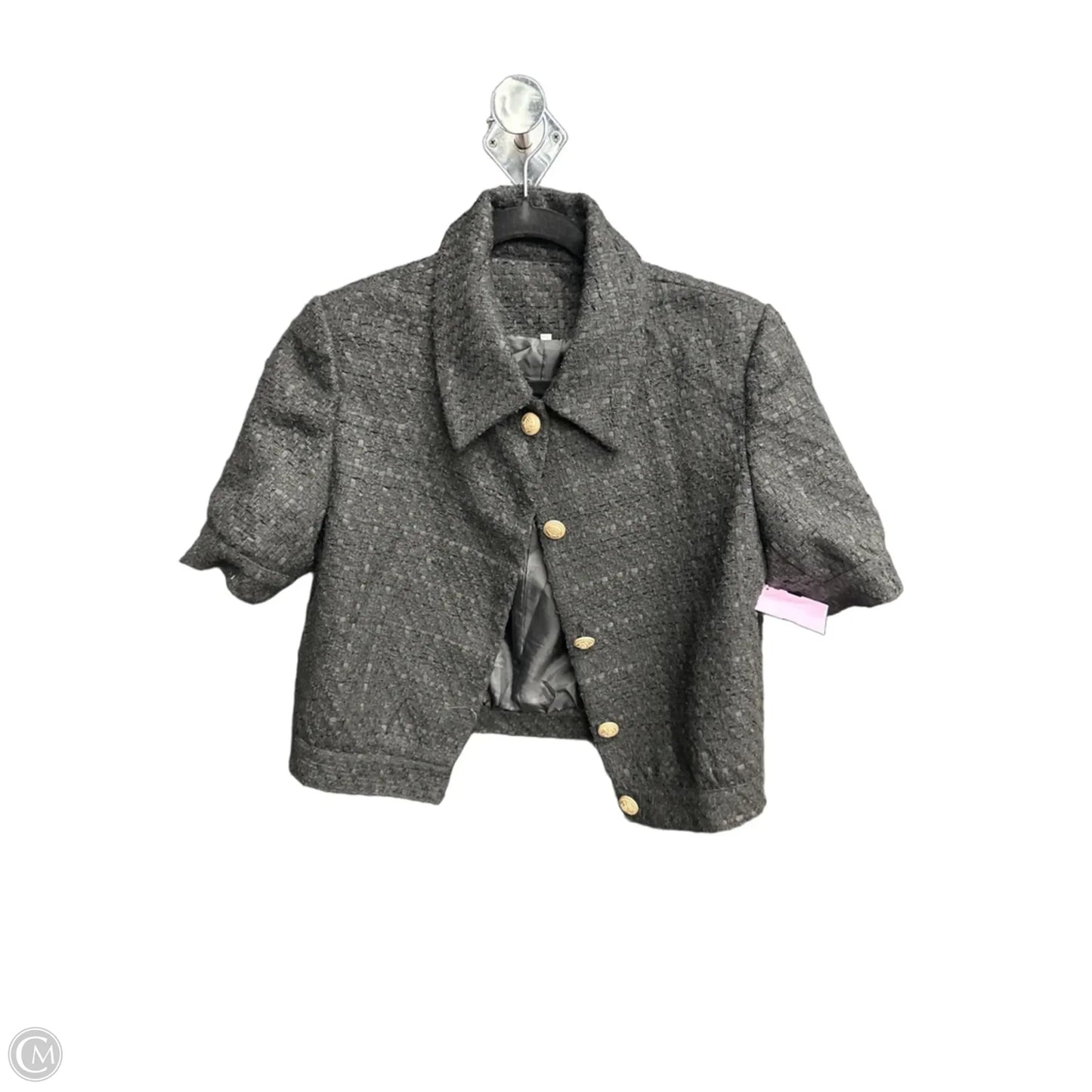 Top Short Sleeve By Clothes Mentor In Black & Gold, Size: Xs