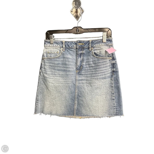 Skirt Mini & Short By Loft In Blue Denim, Size: 2