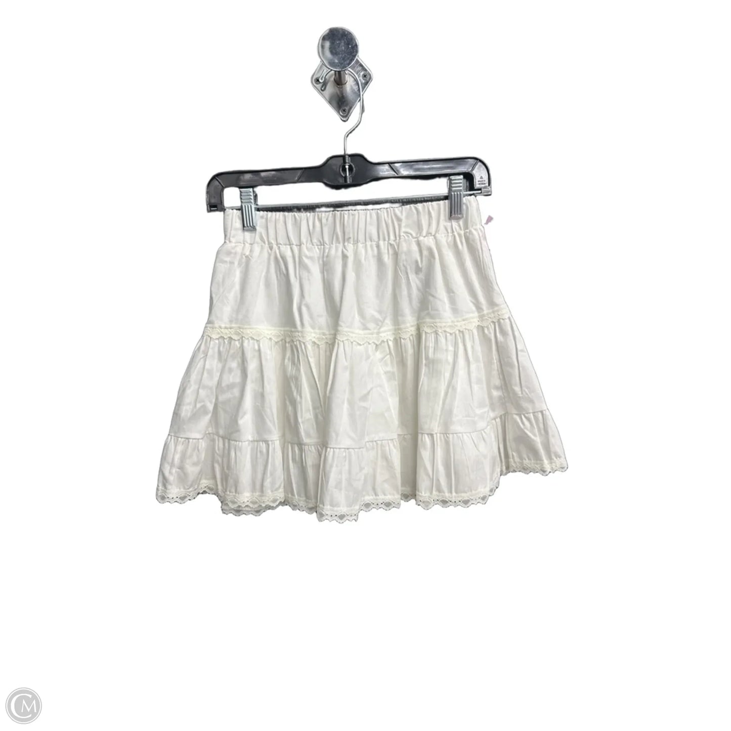 Skirt Mini & Short By Clothes Mentor In White, Size: 4