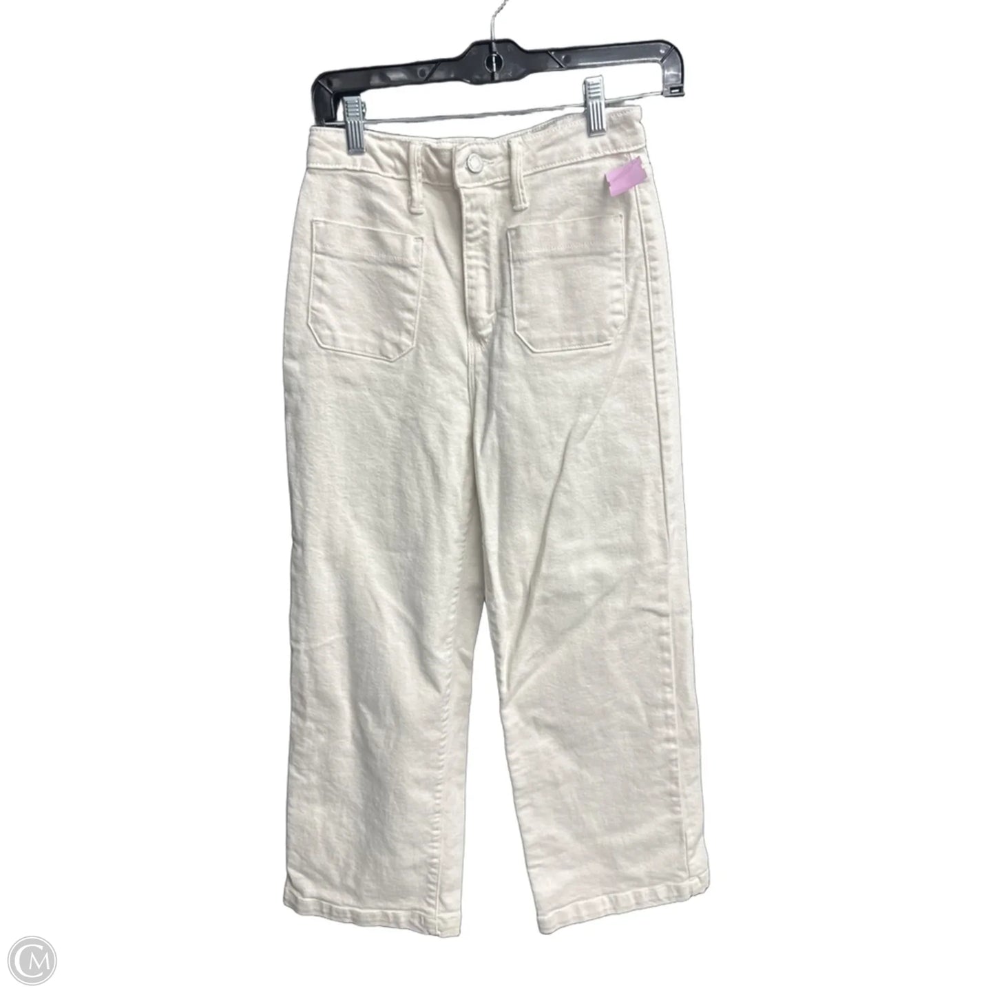Jeans Wide Leg By Just Black In Cream, Size: 2