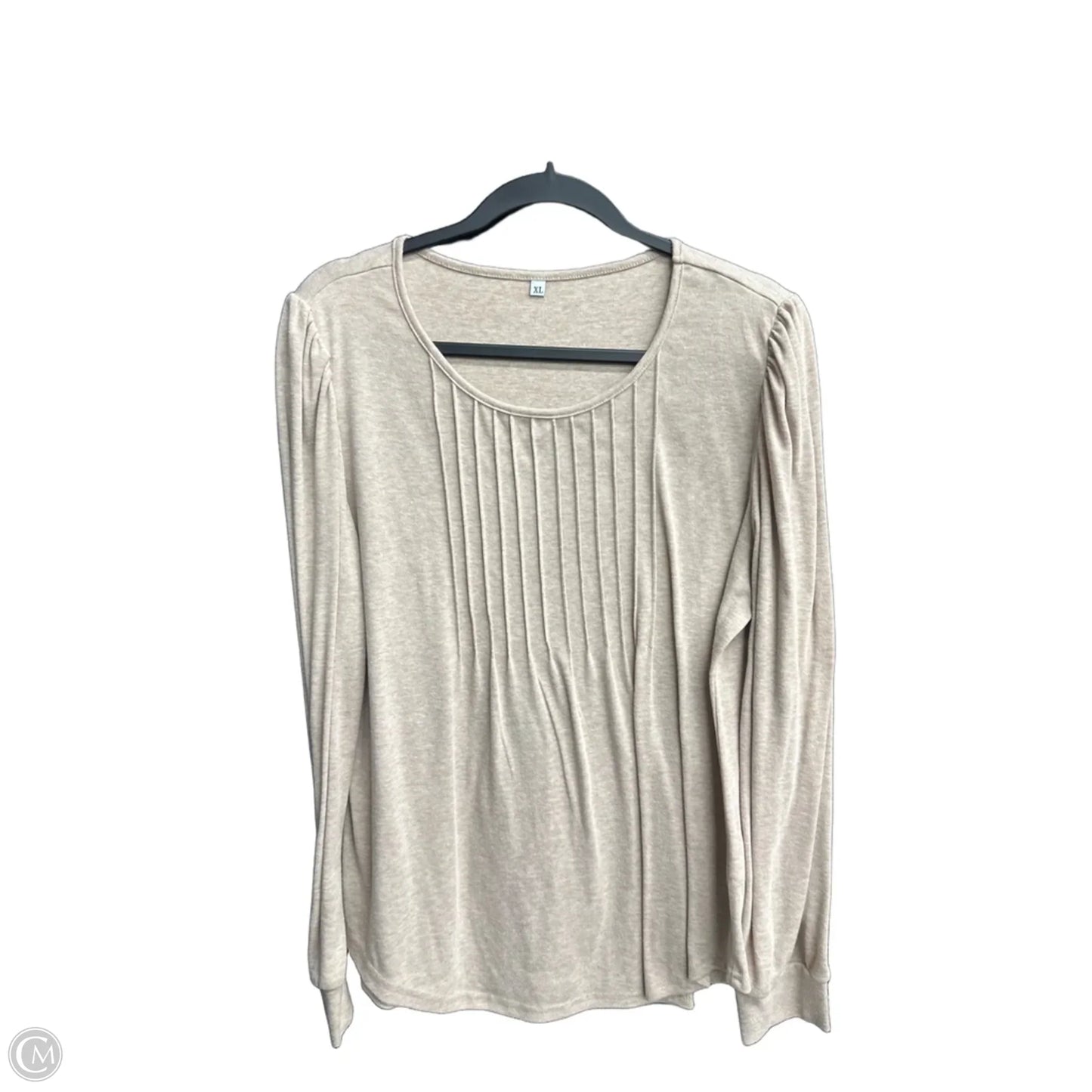 Top Long Sleeve Basic By Clothes Mentor In Brown, Size: Xl