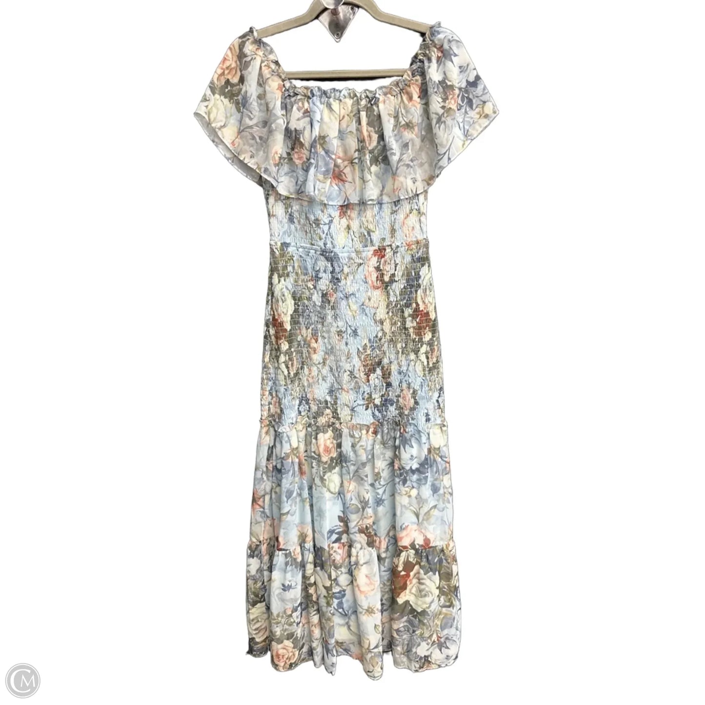 Dress Casual Maxi By Baltic Born In Blue & Green, Size: M