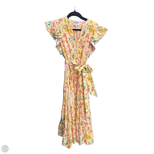 Dress Casual Maxi By Crosby In Floral Print, Size: L