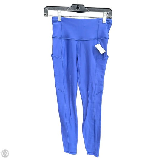Athletic Leggings By Lululemon In Blue, Size: S