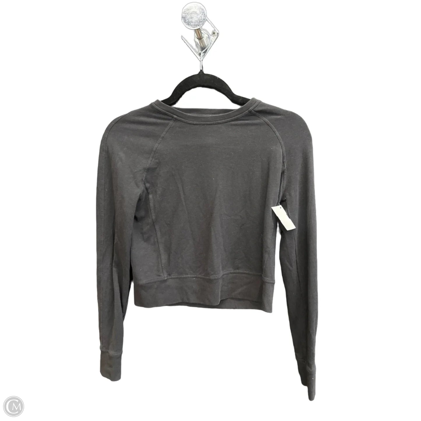 Athletic Top Long Sleeve Crewneck By Lululemon In Black, Size: S