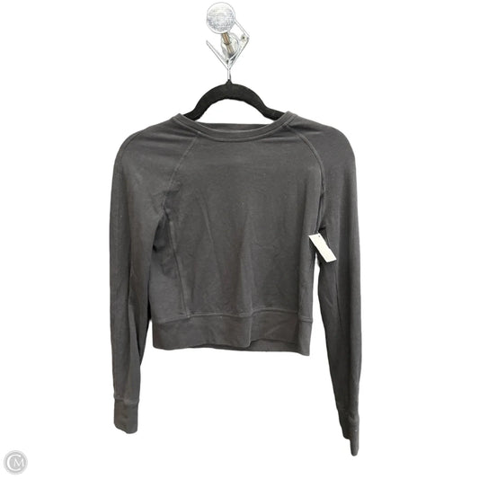 Athletic Top Long Sleeve Crewneck By Lululemon In Black, Size: S