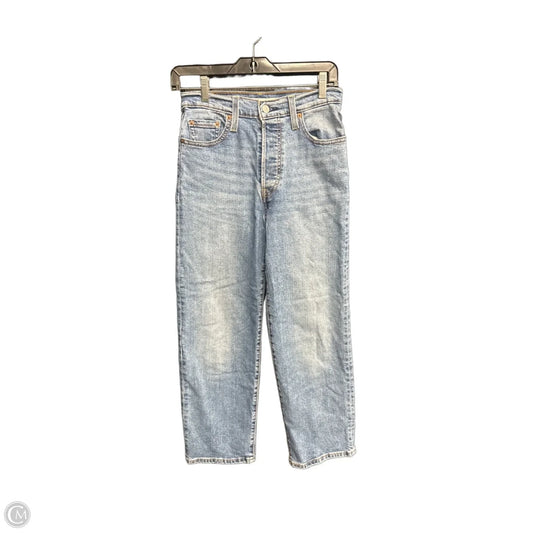 Jeans Wide Leg By Levis In Blue Denim, Size: 2