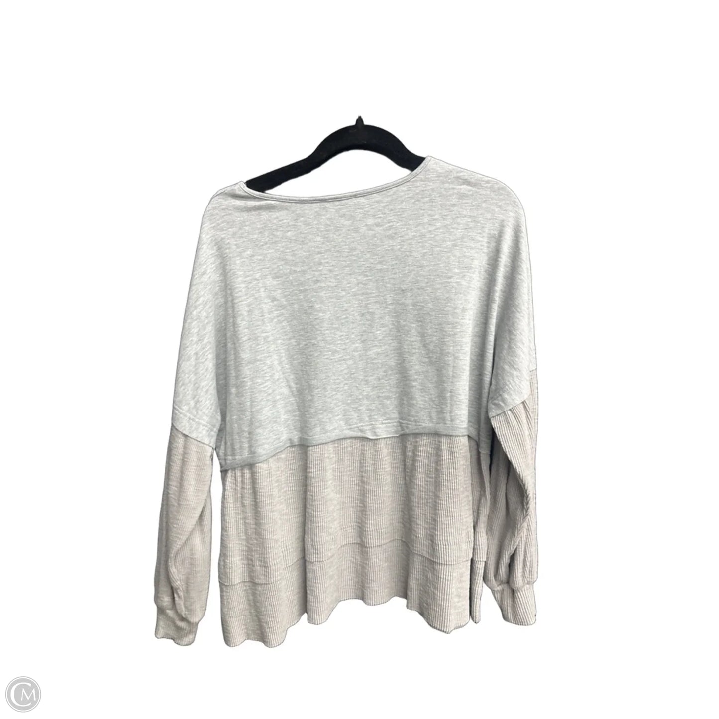 Top Long Sleeve By Pink Lily In Grey, Size: S