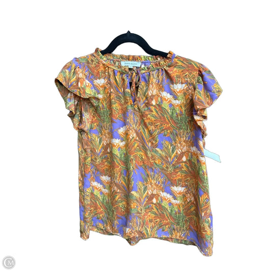 Top Sleeveless By Rose And Olive In Orange & Purple, Size: M