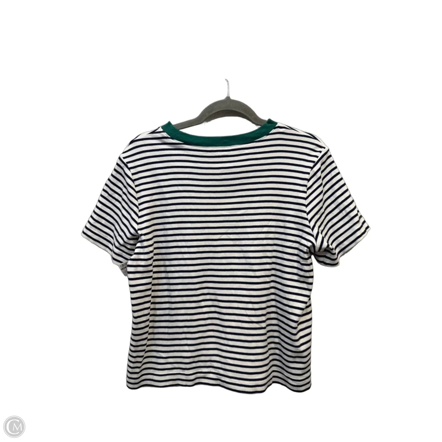 Top Short Sleeve By Old Navy In Striped Pattern, Size: M