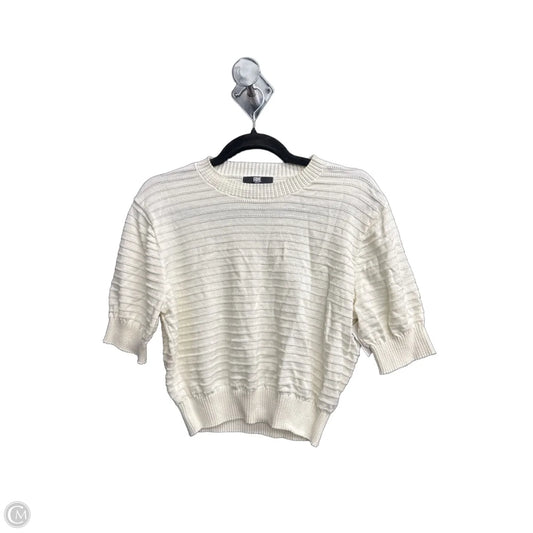 Top Short Sleeve Designer By Frye In White, Size: Xl